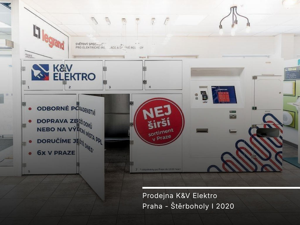 Prodejna K&V Elektro — Praha 10-Štěrboholy