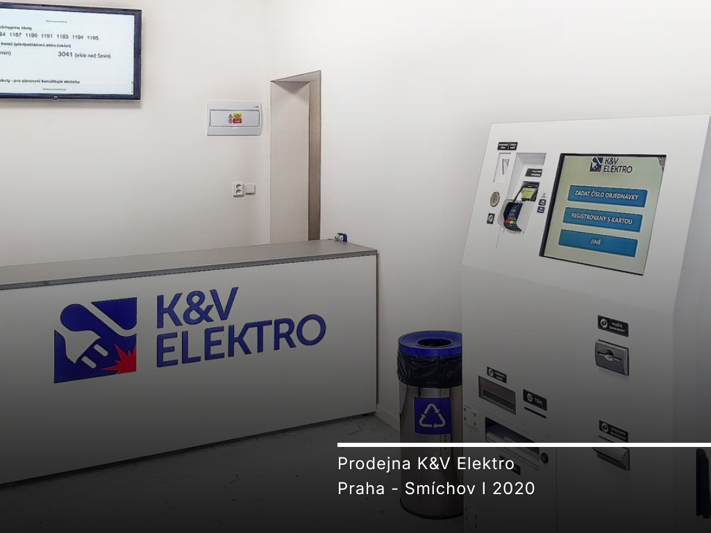 Prodejna K&V Elektro — Praha 5-Smíchov