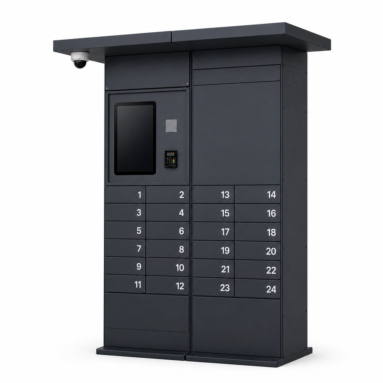 Key Box s rozšiřujícím modulem — 24 schránek, antracitové provedení